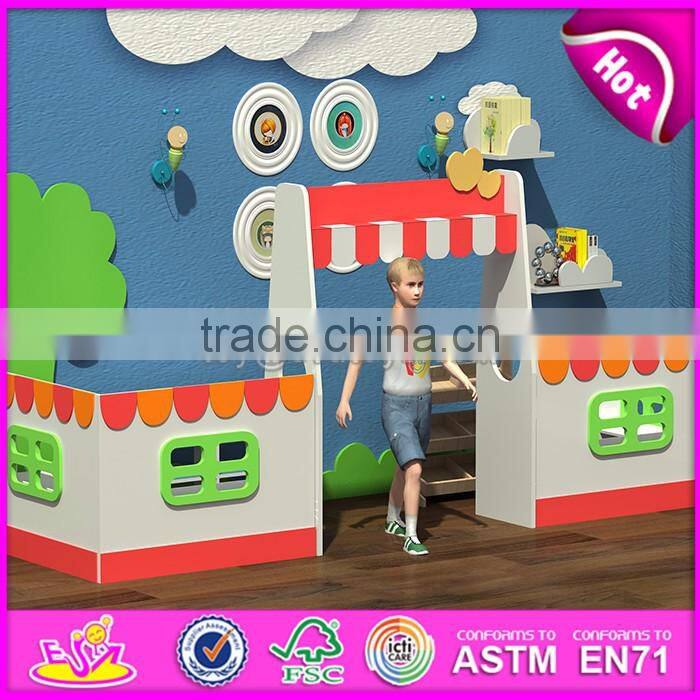 Wholesale high quality indoor wooden kindergarten playground for kids W08C185