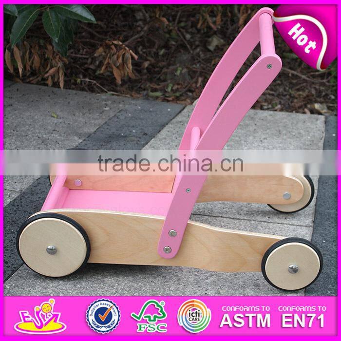 1-2-3 Grow With Me Wooden Educational Walker Toy for Baby,Wholesale Promotional Wooden Baby Walker W13C013A
