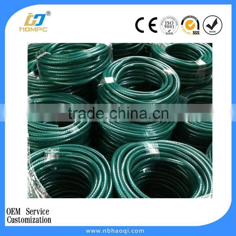 PVC watering spring garden hose with nozzle