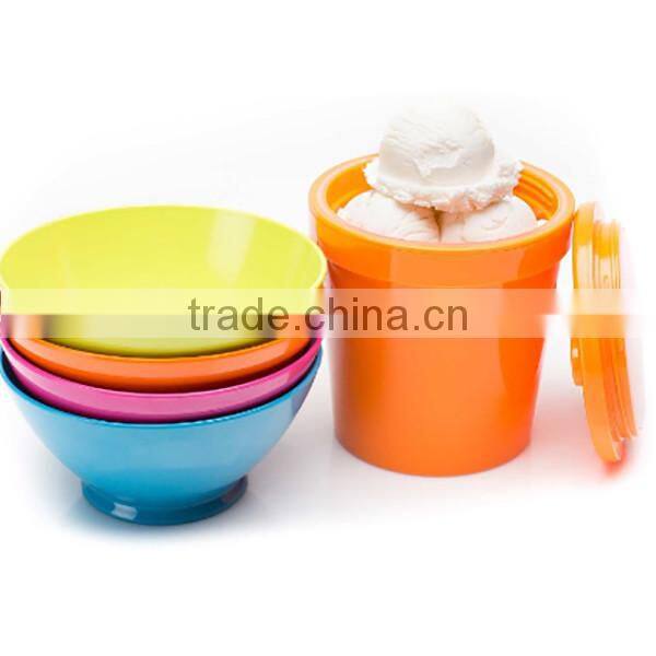 custom 1-pint Insulated Ice Cream Container - Orange