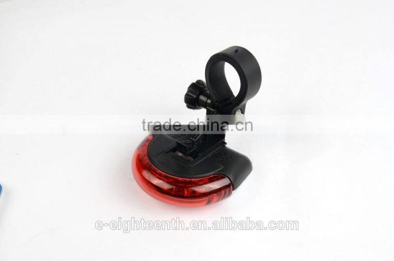 2016 hot Cycling Bicycle Bike 5 LED Red Rear Tail Back UFO 180 Round Warning Lamp Light