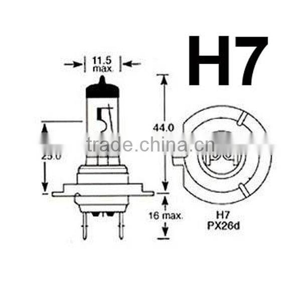 HOD h7 halogen bulb/H7 halogen bulb/H7 headlight bulb