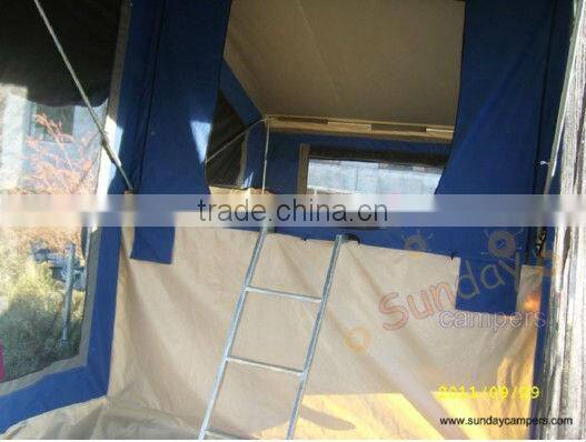 4x4 roof tent stainless steel kitchen Mini camper trailer tent for self-driving travelling