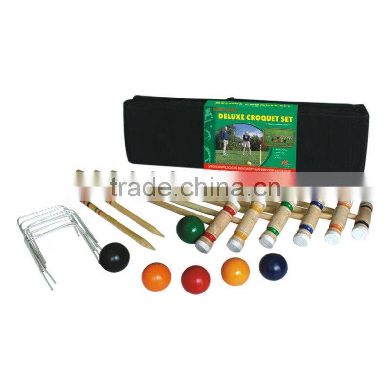 GSCR6 wooden game croquet set