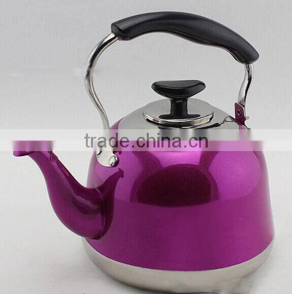Factory Wholesale Color whistling kettle non electric tea kettle 5L