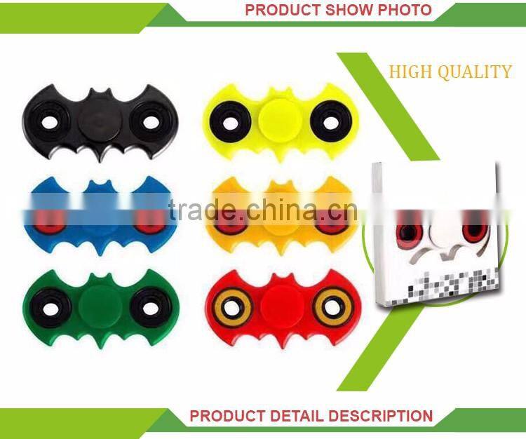 New product bat shape finger 360 rotation toys rainbow spinner