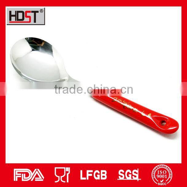Ceramic red flower handle kitchen appliance korean popular 304 stainless appliances for kitchen