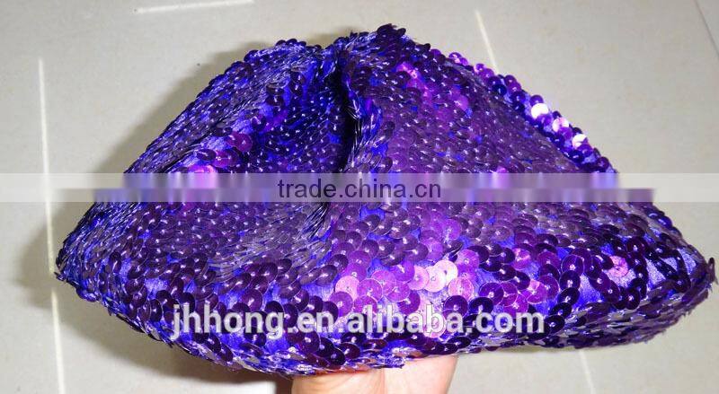 New Ladies Stretch Glitter sequin hats for women party paillette hat