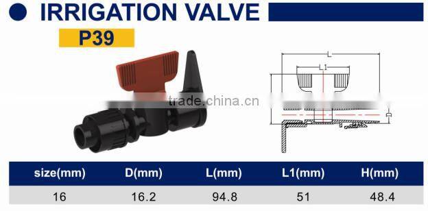 TY High quality PP compression fittings IRRIGATION VALVE eco-friendly Cheap Price Full Size factory price list discount