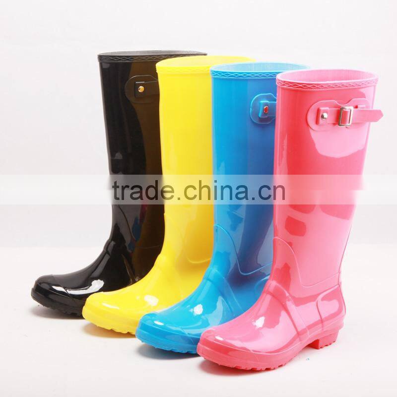 dripdrop waterproof knee high tall europe style slim colorful high quality women gumboots rain boots
