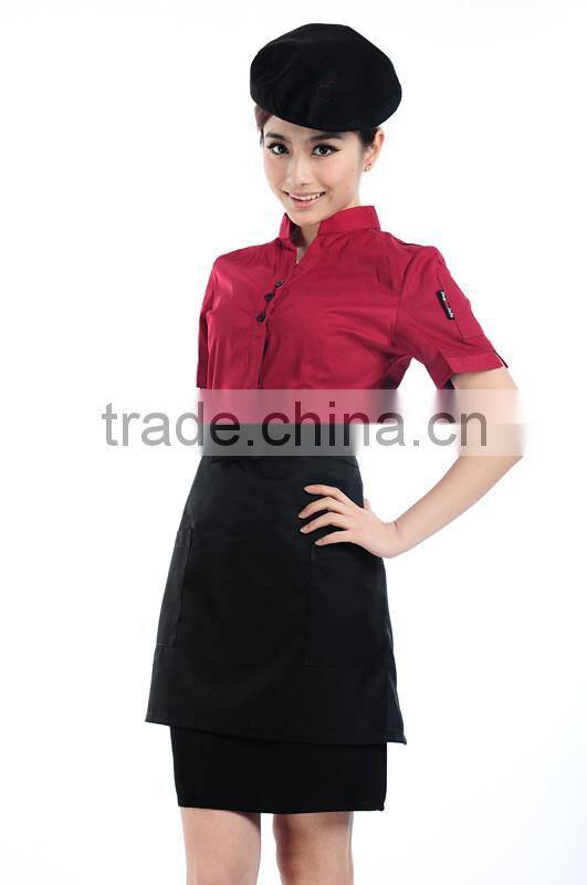 Work wear 2017 new arrival hotel and restaurant server uniform unisex work wear