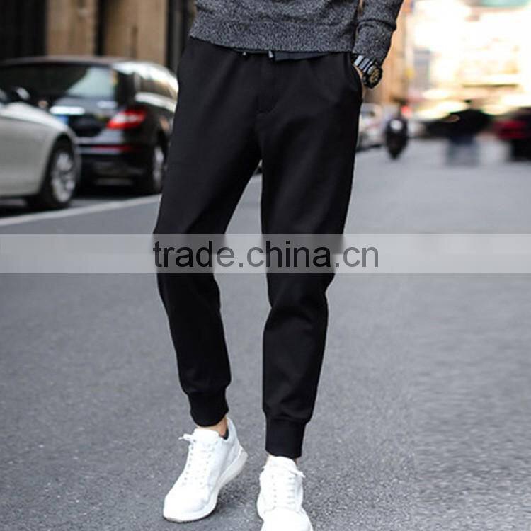 New style top quality china wholesale oem middle waist elastic cotton casual sport jogger cargo pants for men