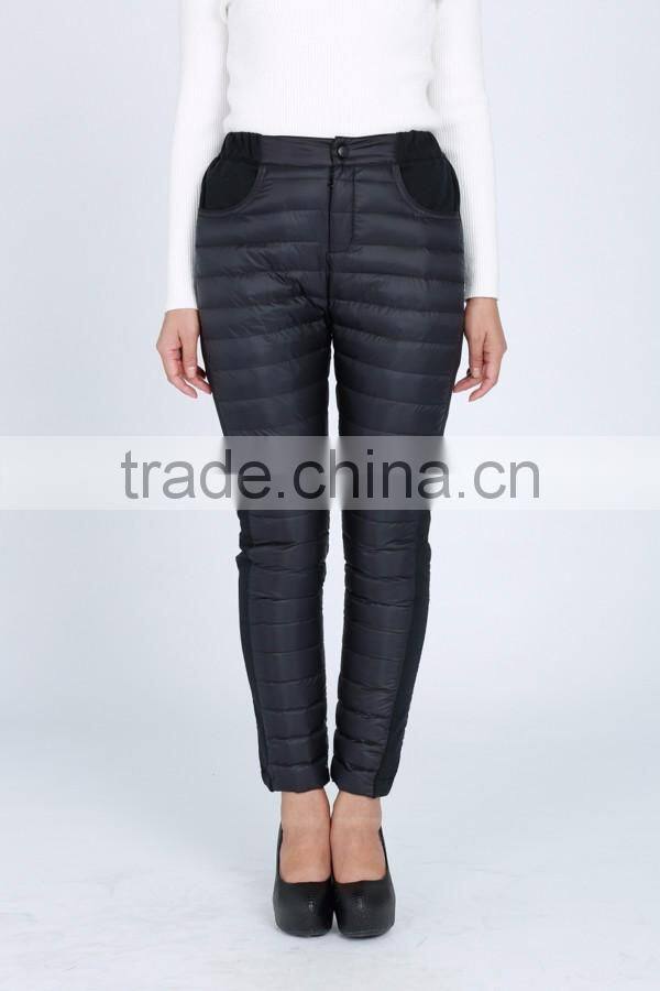 retail black women down pants for winter