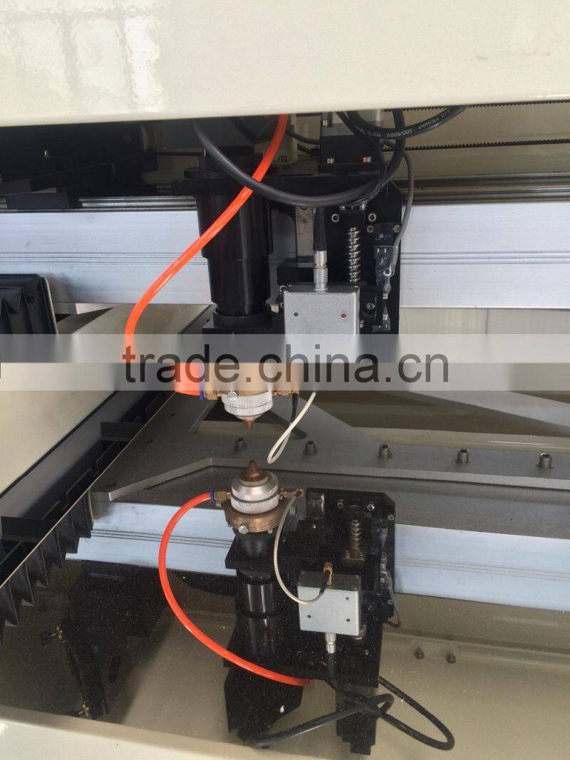High speed cutting 30mm acrylic and 1.5mm stainless steel plate laser metal engraving machine
