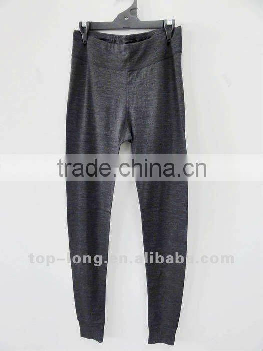 100% merino charcoal base layer ladies YOGA thermal long johns of pant