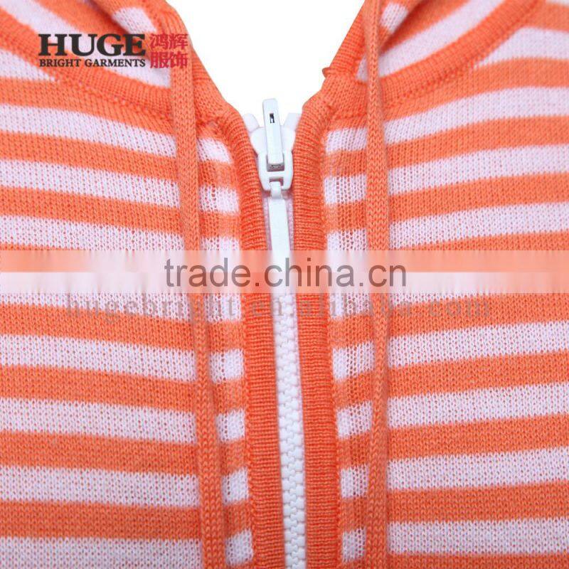 Long Sleeve Kintted With Hood Lightweight Cardigan