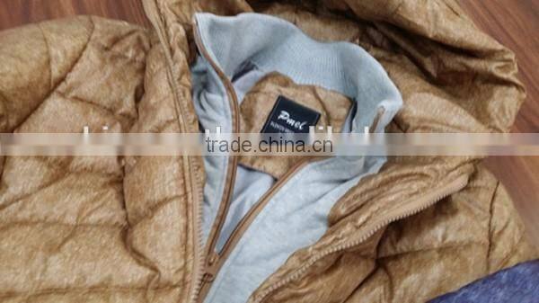 wholesale price winter male jacket clothing stock