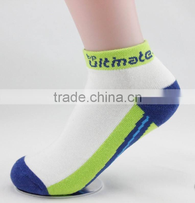 2014 high quality comfortable fashion ankle terry sport cotton socks.