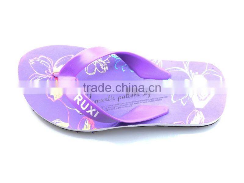 Girls new fashion slippers, printed eva slipper