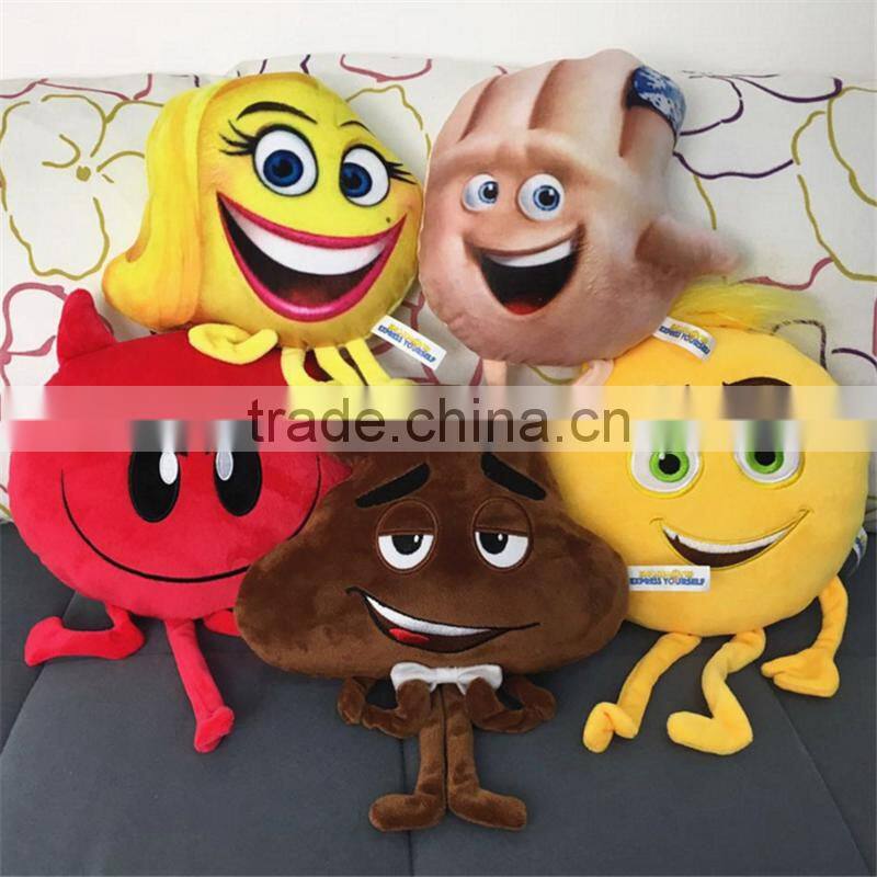 Cartoon characters Fantasy Adventure Emoji Movie plush toys for baby kids