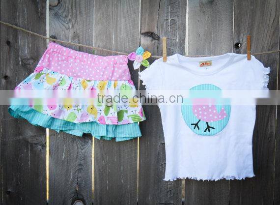 Newest design western style wholesale children's boutique clothing Sets