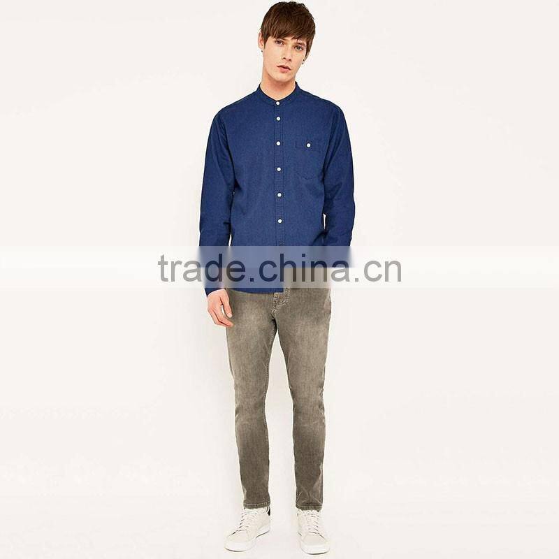 Wholesale casual style mens shirts with high quality new model shirts for men 2014