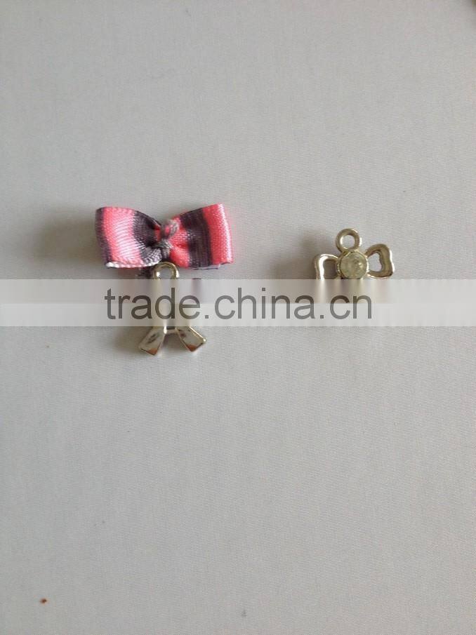 Bulk metal custom charm with long tassel,nice crystal decorative pendant