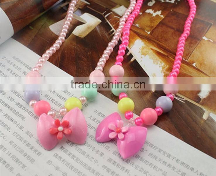 cute carton beads little girl necklace DIY beads children jewelry customized candy bead children necklace kids accessories