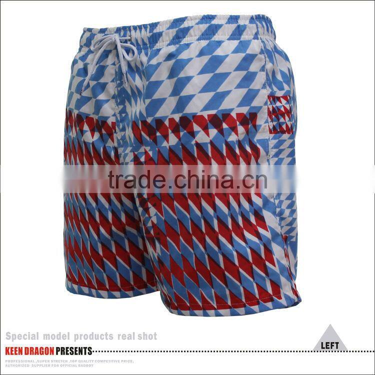 Elastic Waistband Custom Competitive Swimwear Muslim Mens Swimsuit