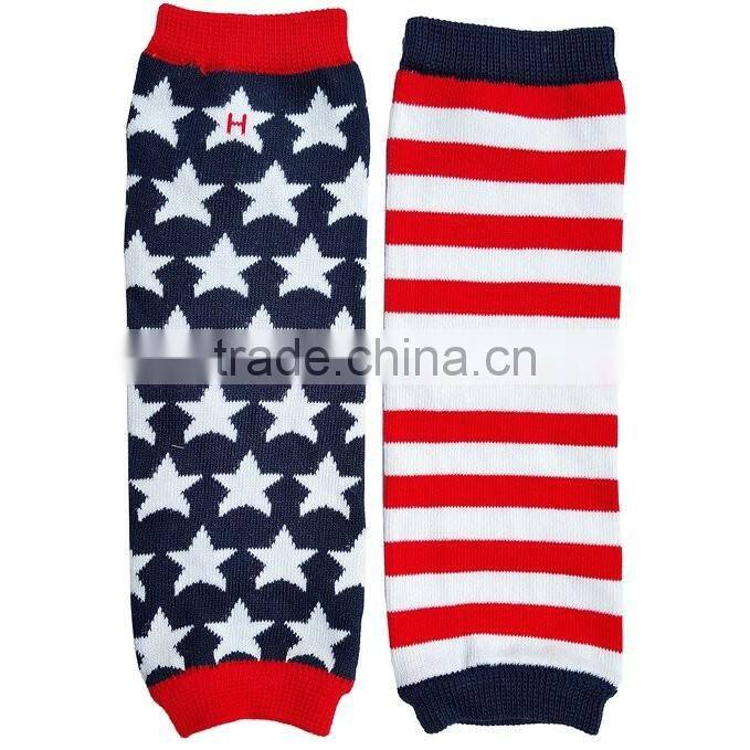 July 4th Cotton Newborn Baby Winter Leg Warmers Infant knee pads
