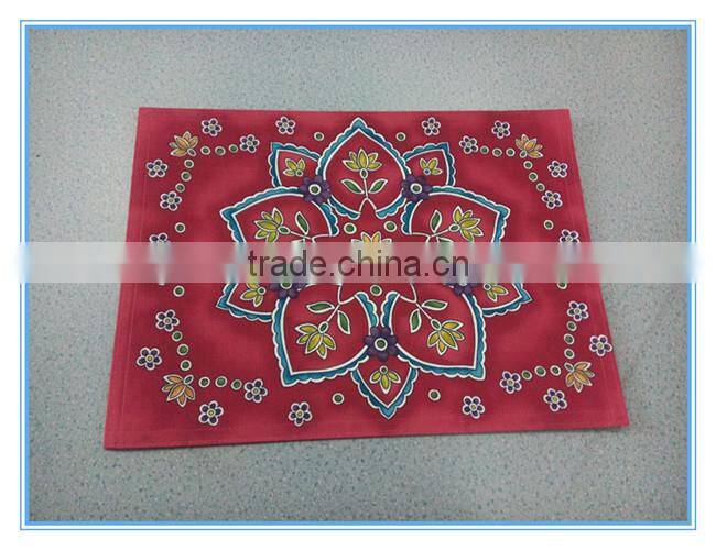 Beautiful 100%polyester printed table mat