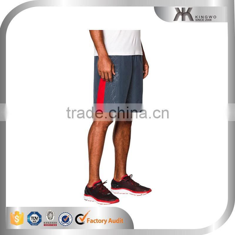 100 polyester shinny shorts sublimation printed with mesh lining