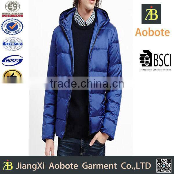 2015 Wholesale Man's Outdoor Thin Padded Jacket With Hoodie