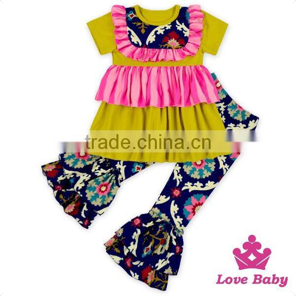 HYB178 Yihong Printed Pokla Dots Baby Cotton Fancy Romper Cotton Punjabi Suits Girls