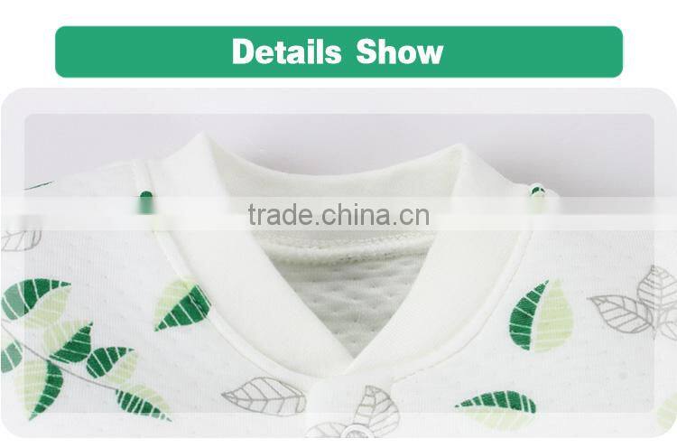 wholesale china name winter baby clothes leaves printing soft bedding fashion baby romper