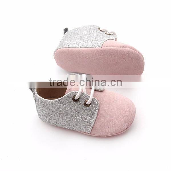 Wholesale leather shoes suede leather oxford baby shoes
