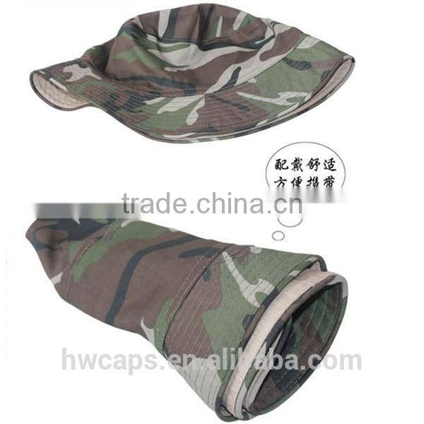 Fashion wholesale custom fisherman camo bucket hat