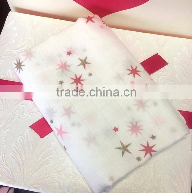 Hot sale 100% cotton baby swaddle blankets