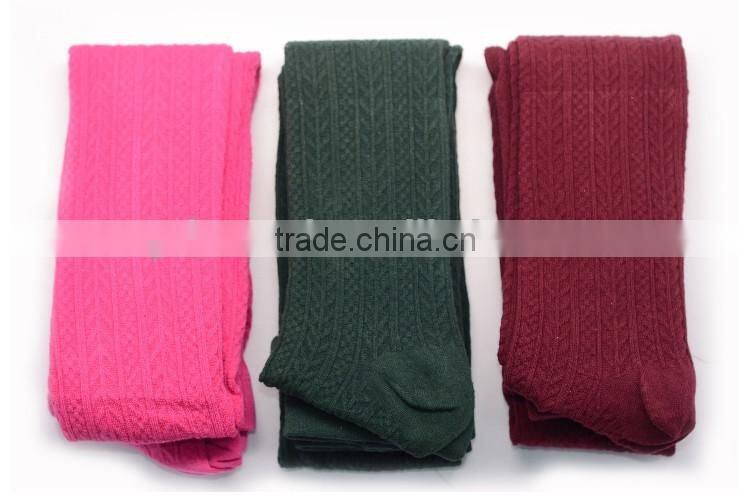 Footless double knit school girls pantyhose
