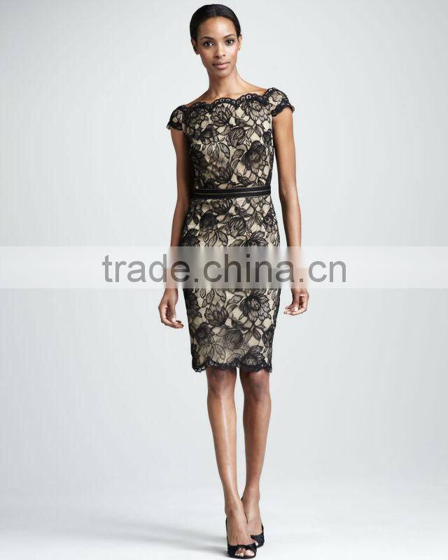 Off-the-Shoulder Lace Dress