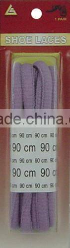 polyester type purple flat sport shoe lace