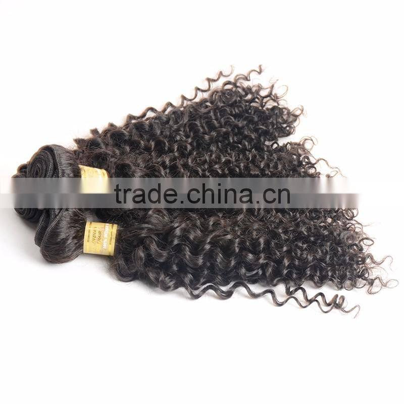 2017 hot sell african curl hair weft for black women