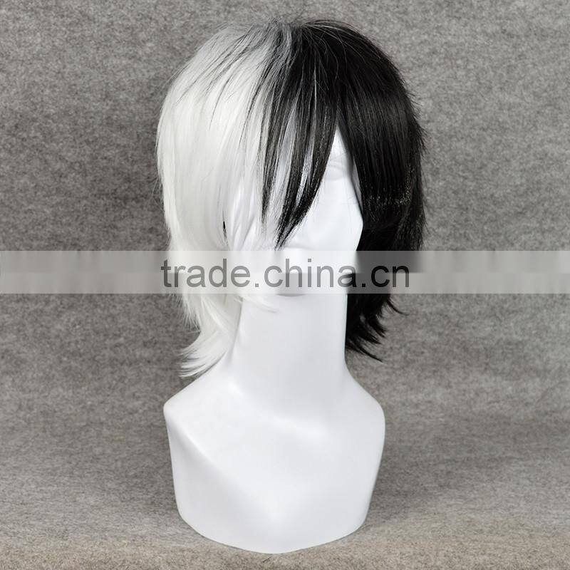 AD3038 monokuma /Black Jack Wig Cosplay white and black cosplay wigs