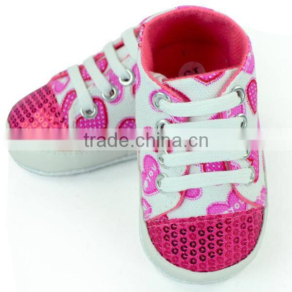 Soft bottom bling sneakers baby soft sole shoes sequin M5111311