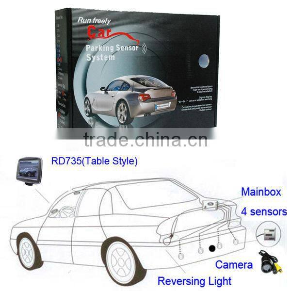 3.5 inch TFT Monitor Parking Sensor System Car Back Up Camera