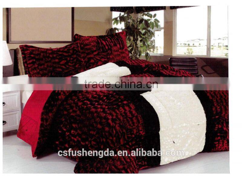 2017 latest design super shining patchwork cover bed for hot selling