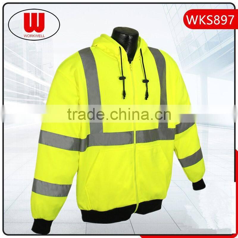 Long sleeve outdoor zipper hoodie workwear