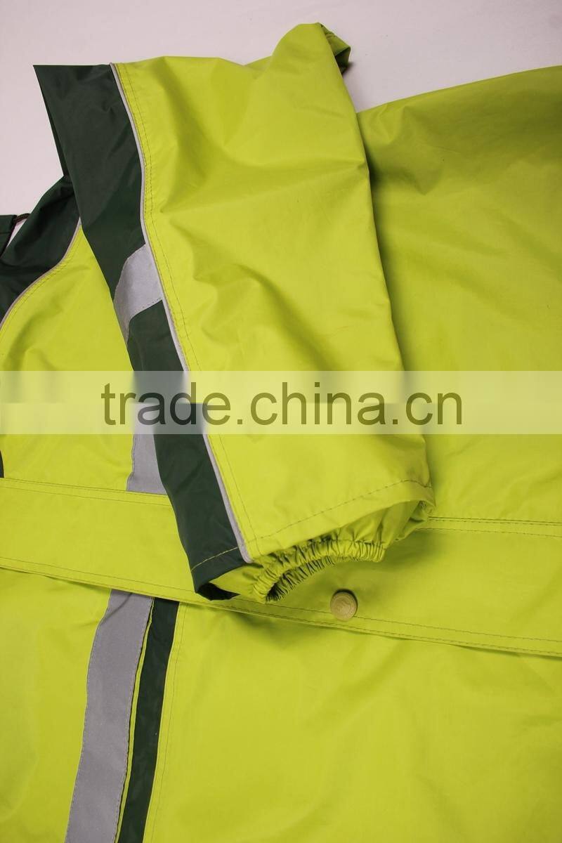 workers raincoat heavy duty/pvc two piece raincoat
