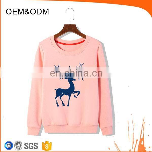 pink nylon fashion sweatshirt digital print pullover