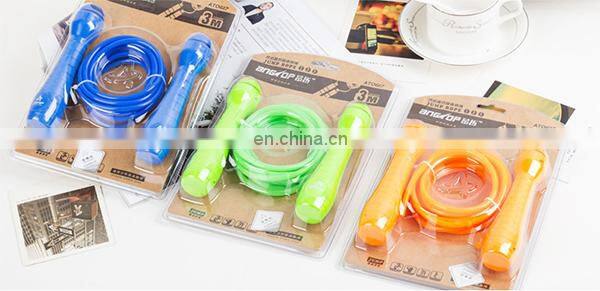 Fitness durable Anti-slip sweatband handles camouflage Speed Jump Rope